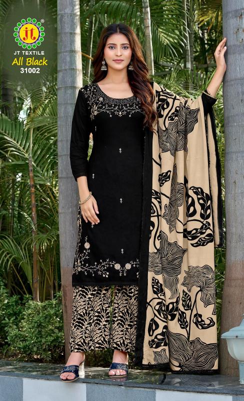 Jt All Black Vol 31 Dress material suppliers in Ahmedabad