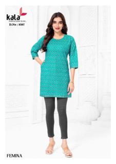 Kala femina vol-1 short top Kurti exporters in Ahmedabad
