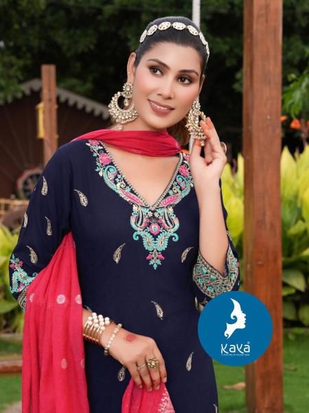 Kaya panshri v neck Kurti exporters in kolkata