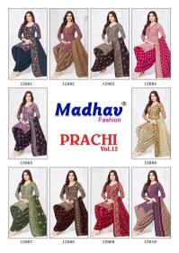 Madhav prachi vol-12 Printed dress material wholesale in Ahmedabad