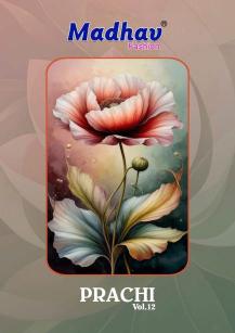 Madhav prachi vol-12 Printed dress material wholesale in Ahmedabad