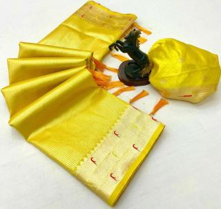 Malhar soft tissue silk Saree wholesale market Surat