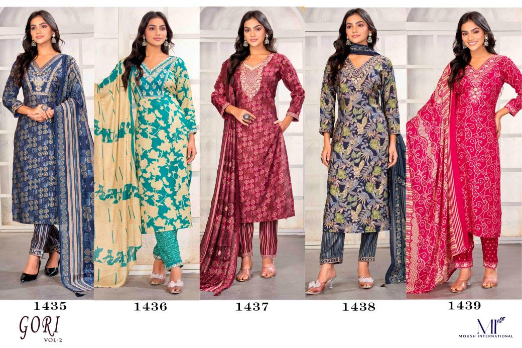 Moksh international gori vol 2 Printed kurtis wholesale