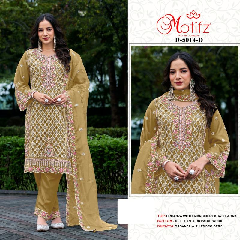 Motifz 5014 A C D G Organza Salwar kameez wholesale online