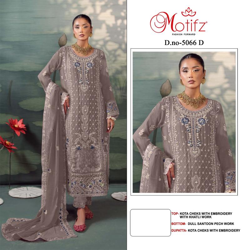 Motifz 5066 A To D Kota Checks Embroidery Salwar Kameez wholesale manufacturers in india