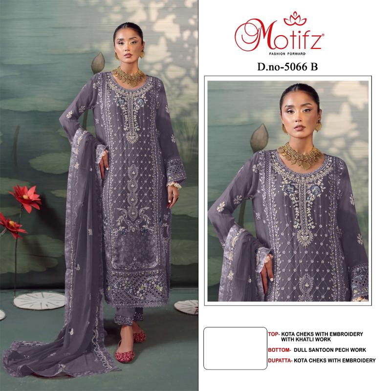 Motifz 5066 A To D Kota Checks Embroidery Salwar Kameez wholesale manufacturers in india