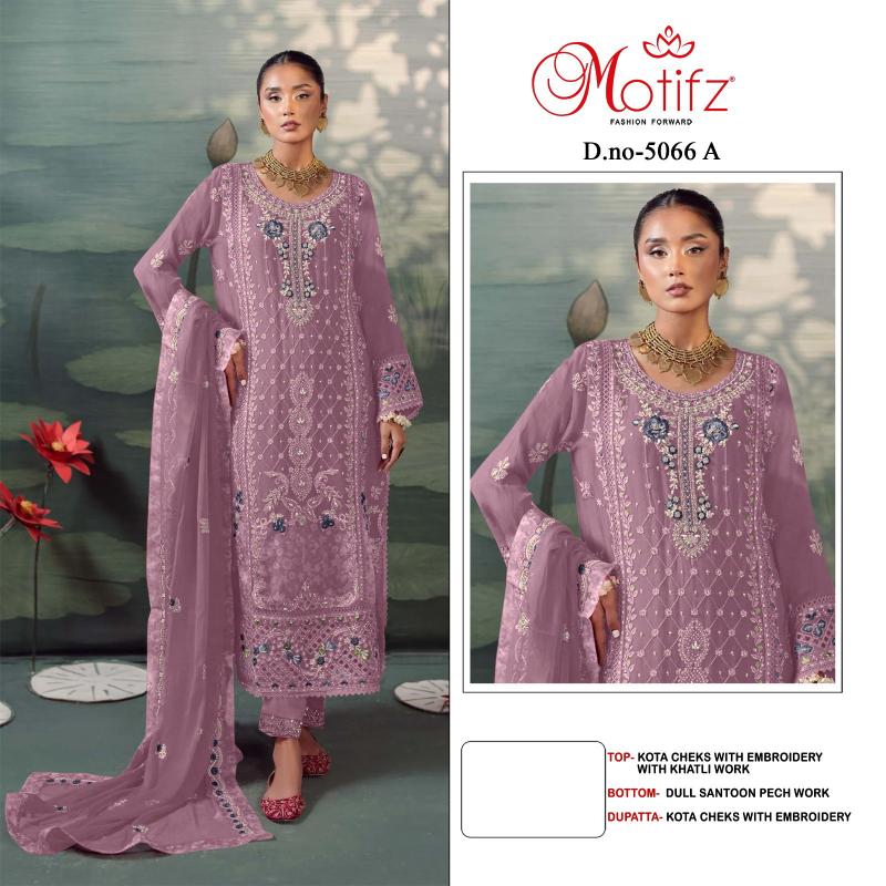 Motifz 5066 A To D Kota Checks Embroidery Salwar Kameez wholesale manufacturers in india