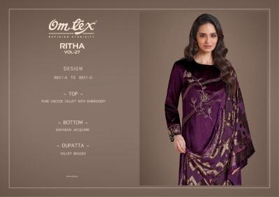 Omtex ritha vol 27 Ahmedabad dress material wholesale prices