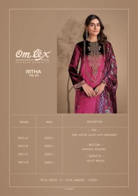 Omtex ritha vol 33 Wholesale dress material manufacturers in Gujarat