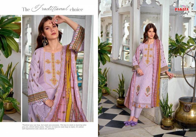 Pakiza Dilkash Vol 7 Chiffon dress material wholesale suppliers