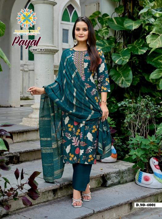 Passion Tree Payal Vol 4 Kurti wholesale online shopping