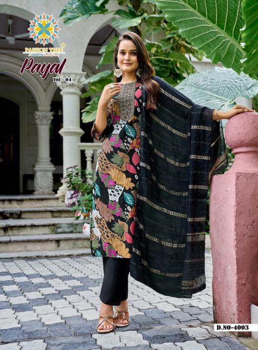 Passion Tree Payal Vol 4 Kurti wholesale online shopping