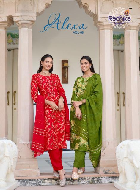 Radhika lifestyle alexa vol 6 Kurti exporters in India