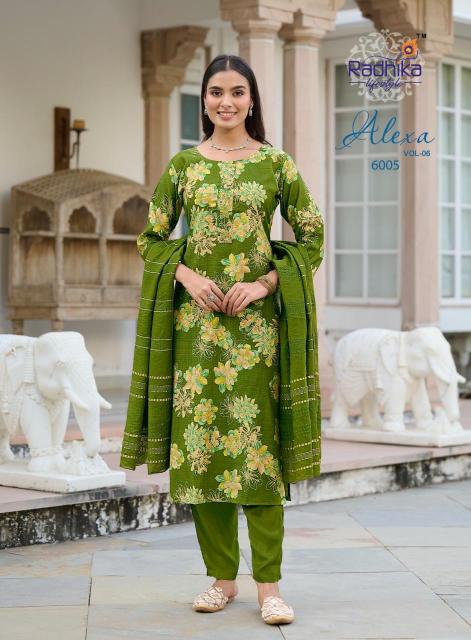 Radhika lifestyle alexa vol 6 Kurti exporters in India