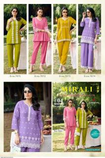 Rangoon mirali fancy coord set Kurti manufacturers in India