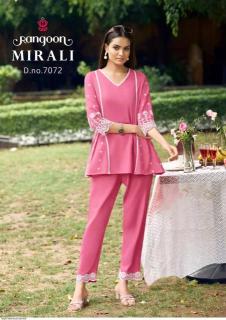 Rangoon mirali fancy coord set Kurti manufacturers in India