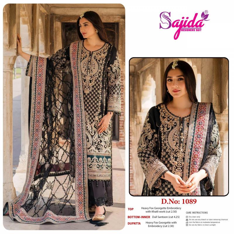 Sajida 1089 Georgette Wholesale salwar kameez market in Kolkata