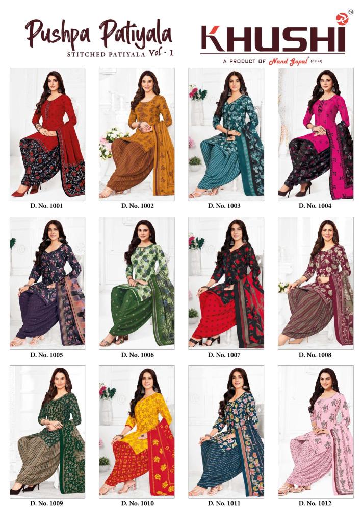 Shorya khushi stitched pushpa patiyala vol-1 Kurti manufacturers in Hyderabad