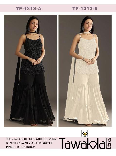 Tf 1313 A And B Faux Georgette Wholesale designer salwar kameez