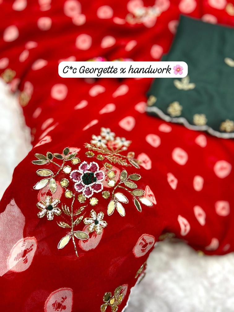 Vinayak soft georgette Saree wholesale market