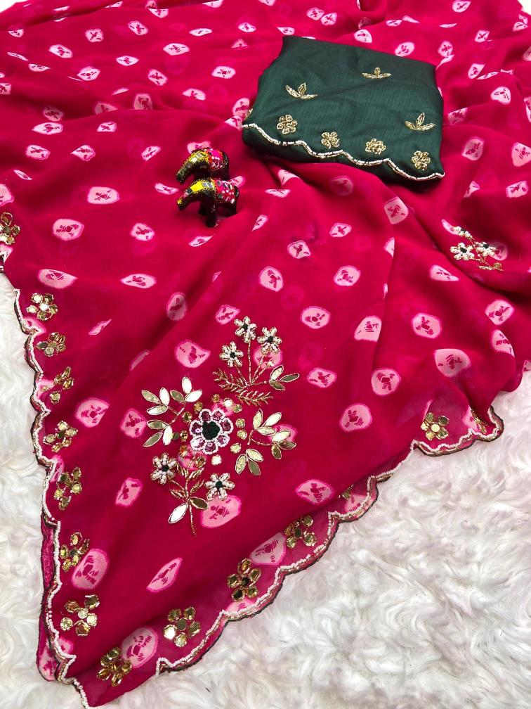 Vinayak soft georgette Saree wholesale market