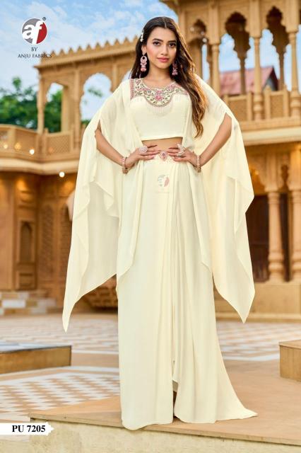 A/f poncho style jacket with crop top & skirt Indian Kurti suppliers