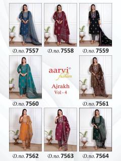 Aarvi ajrakh vol-4 Kurti dealer in Delhi