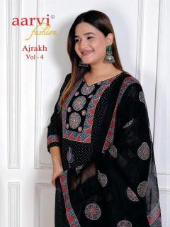 Aarvi ajrakh vol-4 Kurti dealer in Delhi