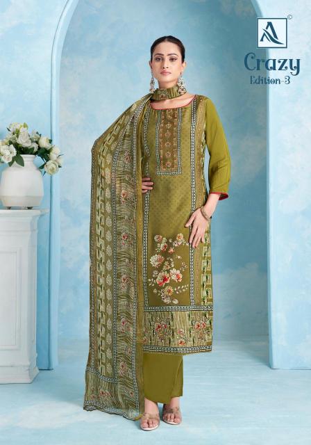 Alok suit crazy 3 Dress materials export from India