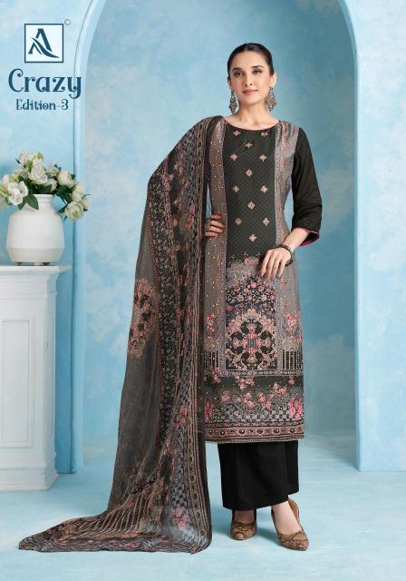 Alok suit crazy 3 Dress materials export from India
