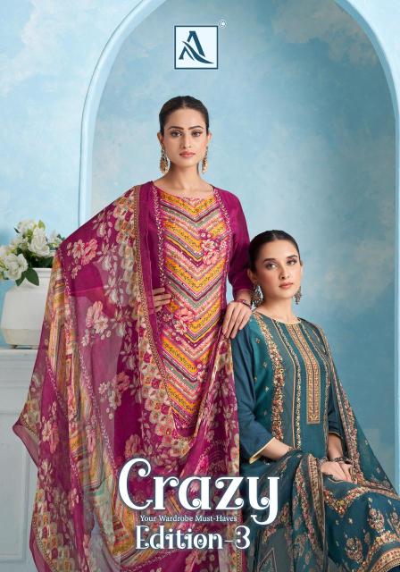 Alok suit crazy 3 Dress materials export from India
