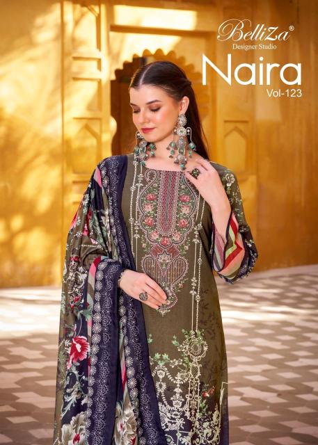Belliza naira vol 123  Wholesale dress materials supplier in Bangalore