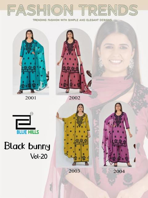 Blue hills black bunny vol 20  Kurti bazaar in India