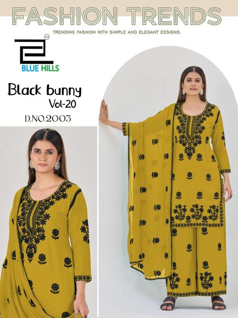 Blue hills black bunny vol 20  Kurti bazaar in India