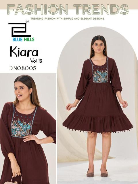 Blue hills kiara vol 18 Wholesale Kurti manufacturers