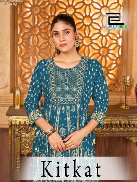 Blue hills kit kat Latest kurti designs wholesale