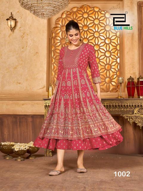 Blue hills kit kat Latest kurti designs wholesale