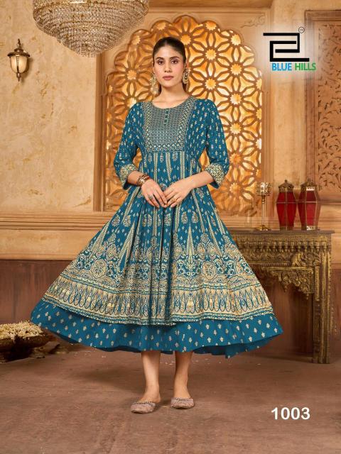 Blue hills kit kat Latest kurti designs wholesale