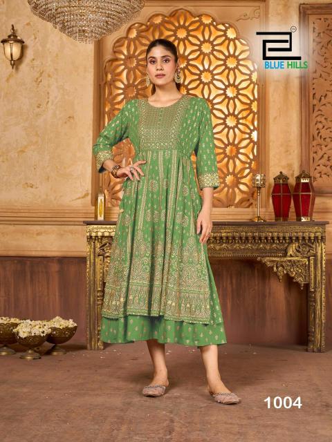 Blue hills kit kat Latest kurti designs wholesale