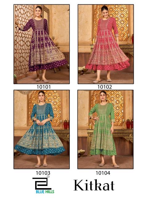Blue hills kit kat Latest kurti designs wholesale
