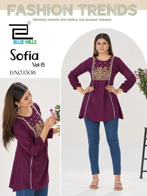 Blue hills sofia vol 15 Surat Kurti Wholesalers