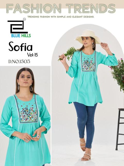 Blue hills sofia vol 15 Surat Kurti Wholesalers