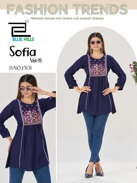 Blue hills sofia vol 15 Surat Kurti Wholesalers