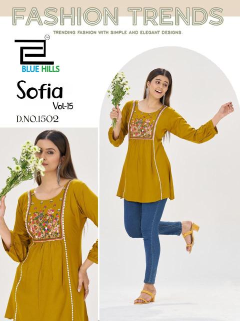 Blue hills sofia vol 15 Surat Kurti Wholesalers