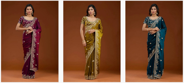Bt 438 Fandy Satin Surat saree distributor