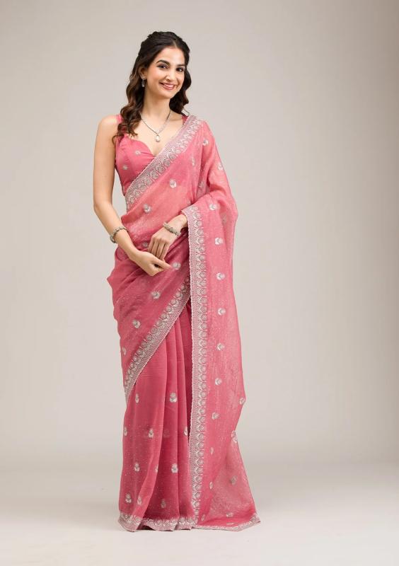 Bt 439 Crunchy Chiffon Wholesale saree dealers in Gujarat