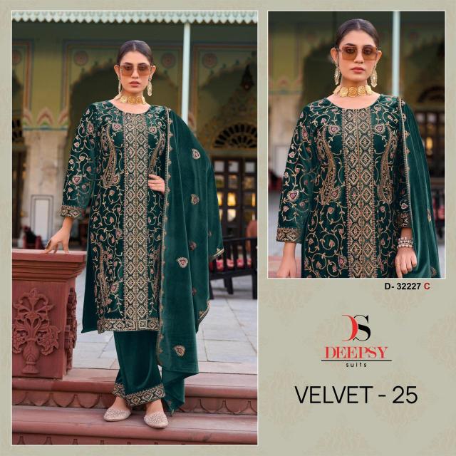 Deepsy hit design of velvet 25 Wholesale Salwar Kameez supplier in india
