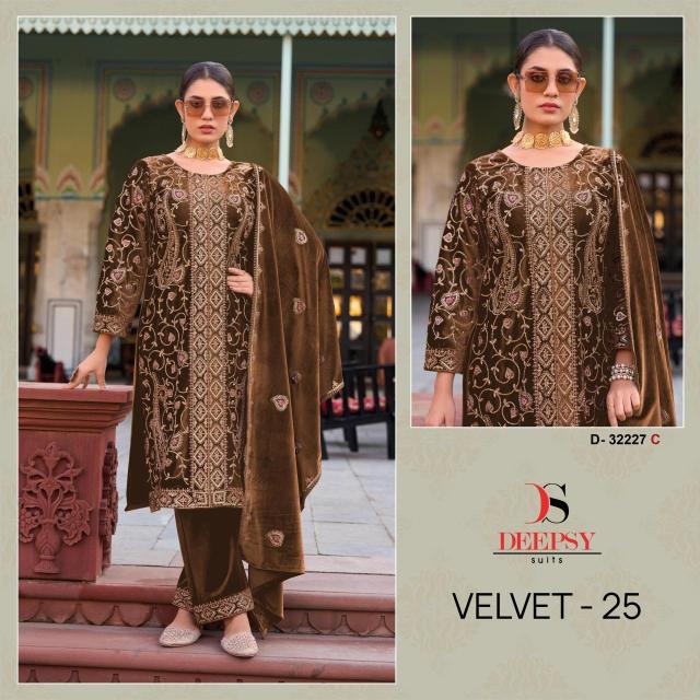Deepsy hit design of velvet 25 Wholesale Salwar Kameez supplier in india