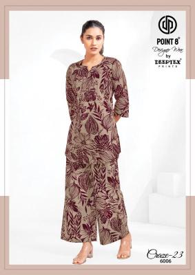 Deeptex craze23 vol-6 coord set Ladies Kurti manufacturers in Ahmedabad