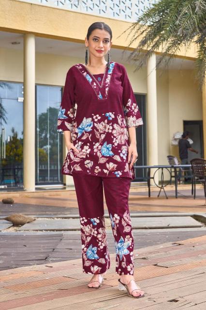 Diva 128 stylish coord set Kurti wholesalers in India